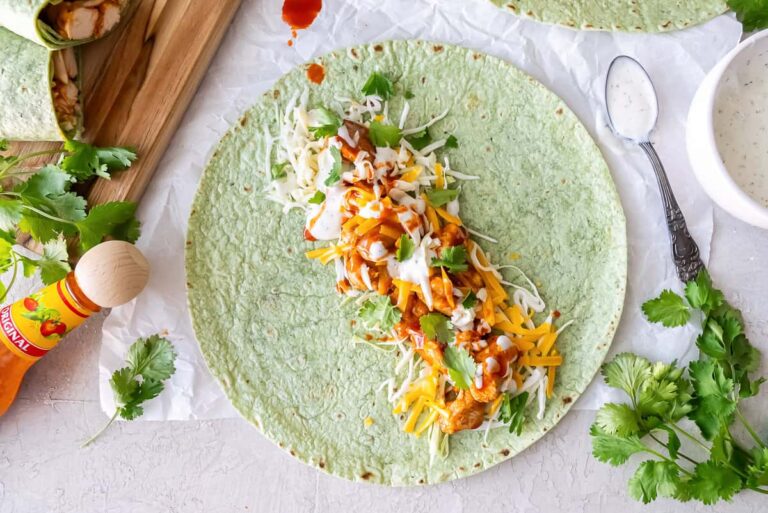 Easy BBQ Chicken Wraps