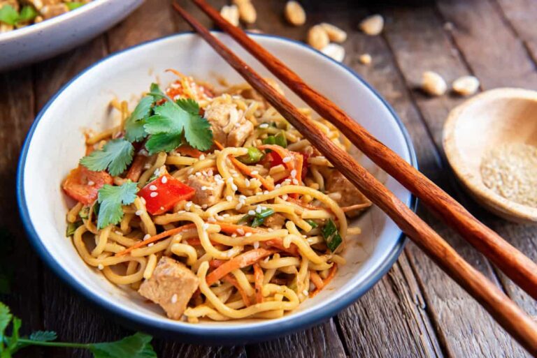 Peanut Noodles with Chicken
